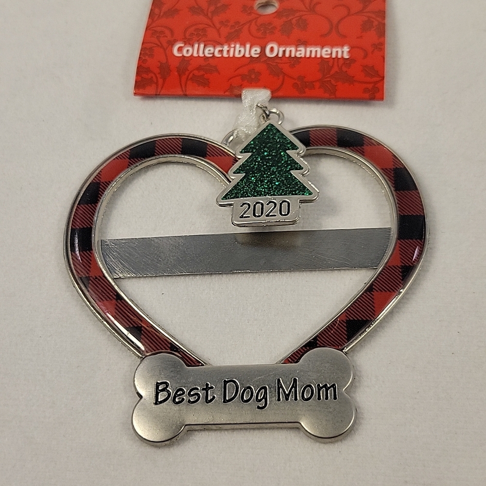 New Ganz Kohls Collectible Ornament  2020 "Best Dog Mom Ever"